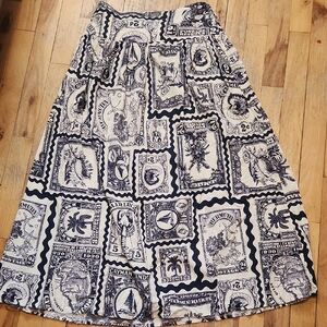 Nicole Miller Sea Midi Skirt